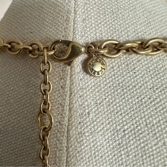 J Crew Gold Tone Rhinestone Statement Necklace - Picture 10 of 12